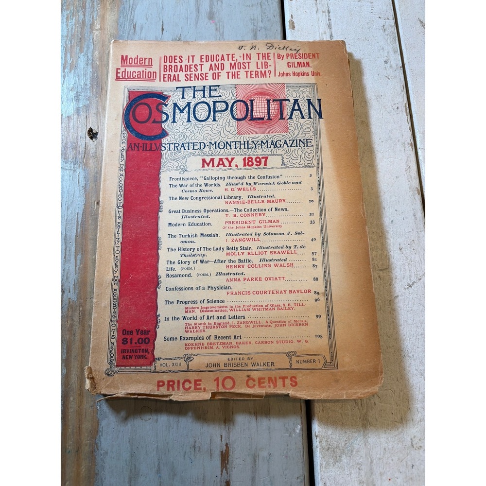 Antique Cosmopolitan Magazine May 1897 Civil War Photos Ivory Soap Advertisement